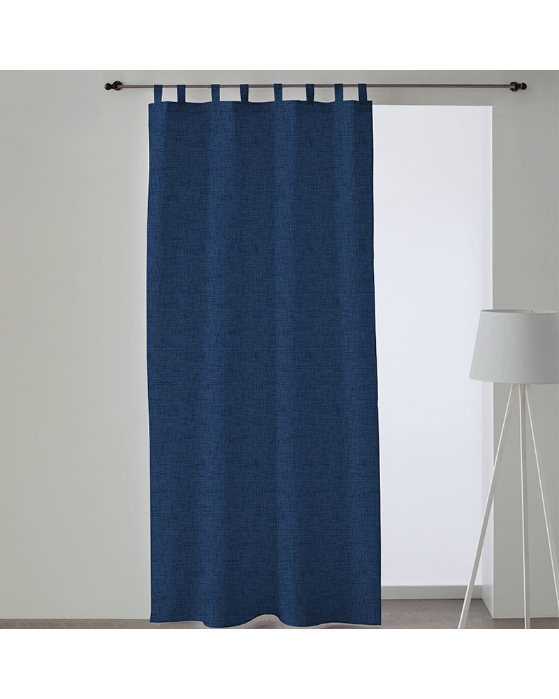 Cortina Para Puerta Exterior: Elegancia Y Protección Para Tu Entrada En La Calle 140x260cm - Lunares Azul