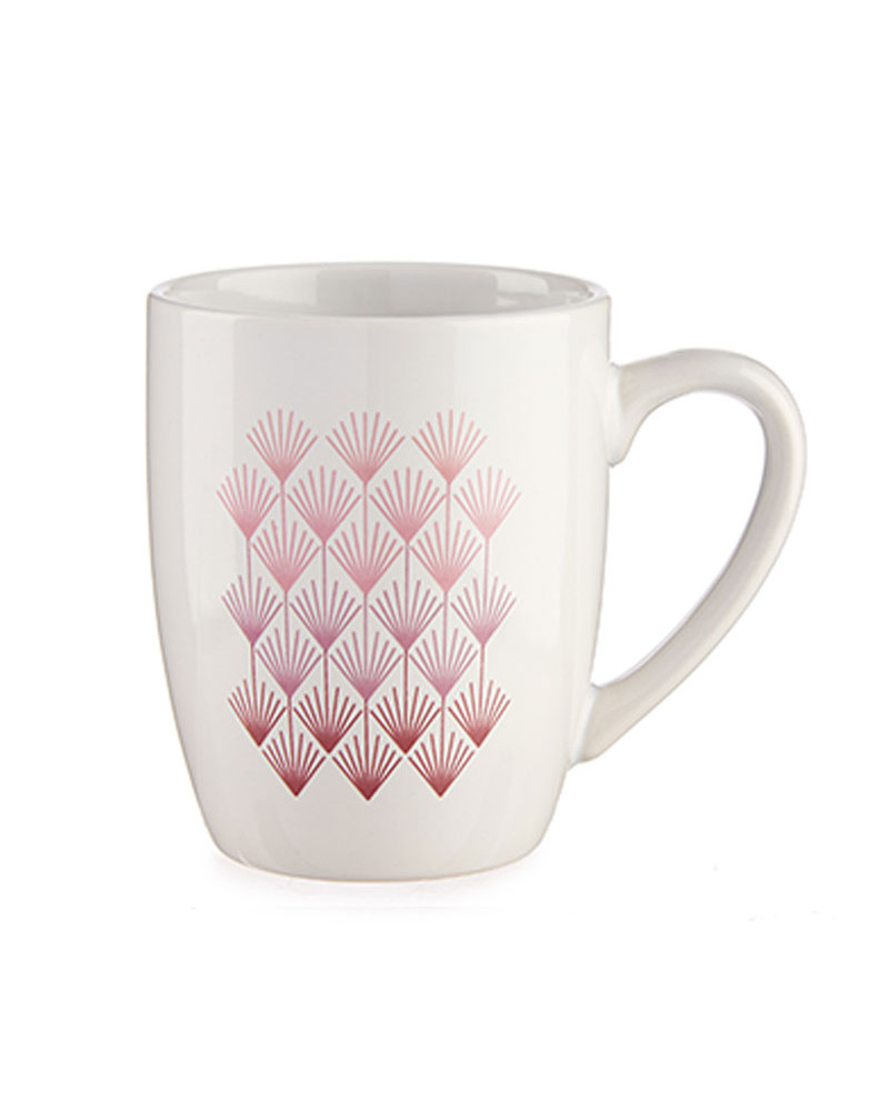Taza Porcelana Desayuno Artdeco rosa
