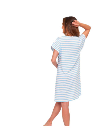 Camisón Verano Mujer Estampado Corazón MuyDemi azul