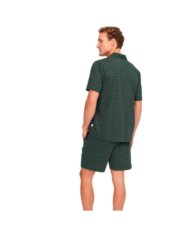 Pijama Abierto Hombre Algodón Verano MuyDemi verde