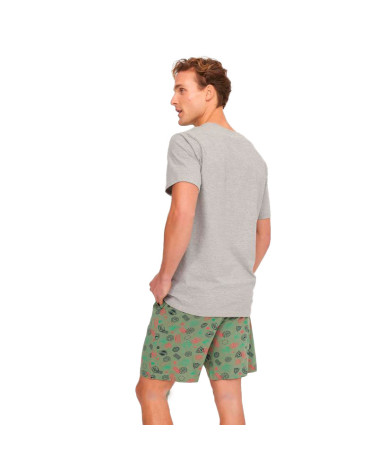 Pijama Hombre Algodón Travel Verano MuyDemi gris