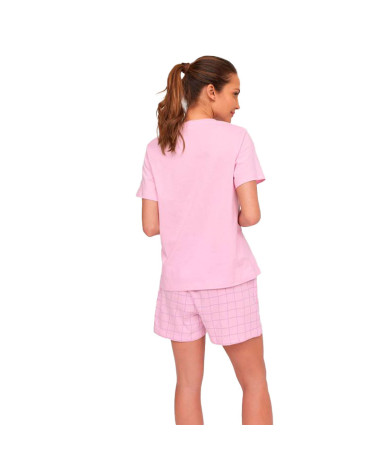 Pijama Mujer Algodón Verano Amor MuyDemi rosa