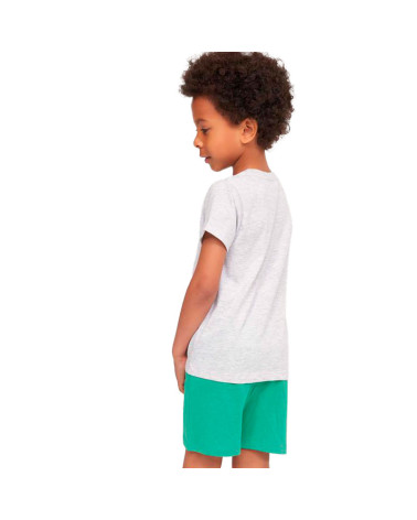 Pijama Niño Algodón Verano Game MuyDemi gris