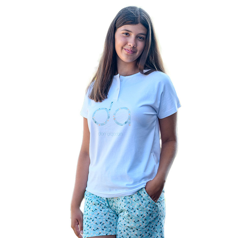 Pijama Mujer Algodón Verano 23404 Don Algodón a precio barato