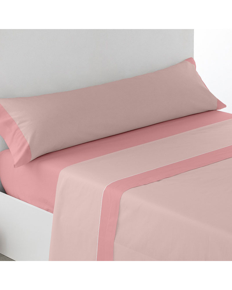 Juego Sábanas Baratas Lisa 3 Piezas Lecrin rosa