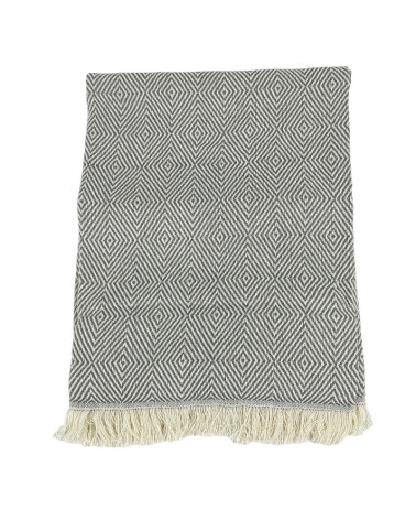 Foulard Multiusos Algodón Flecos Candela gris