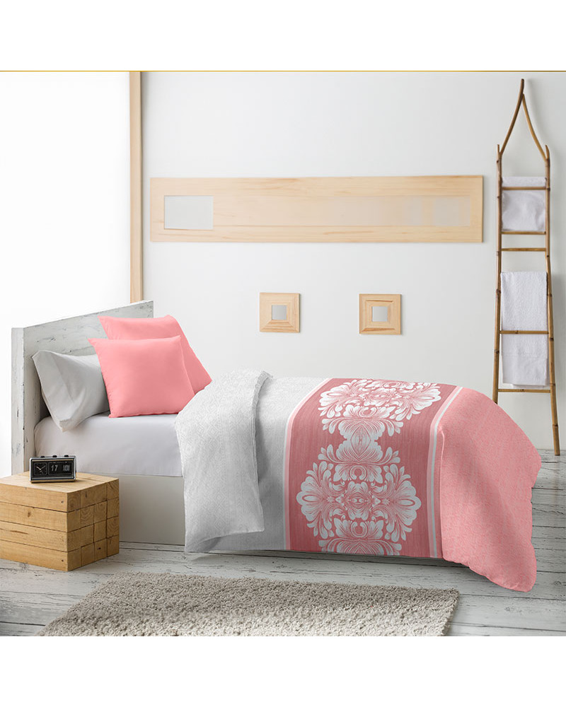 Edredón Invierno Reversible 350g Estampado Bragi rosa