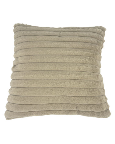 Cojín Pelo Liso Coralina beige