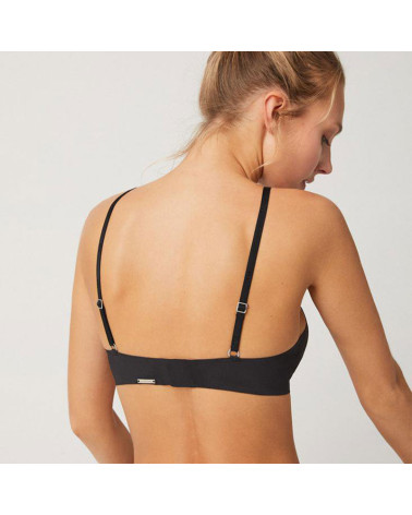 Sujetador Sin Aro Push UP Ligero Ysabel Mora negro