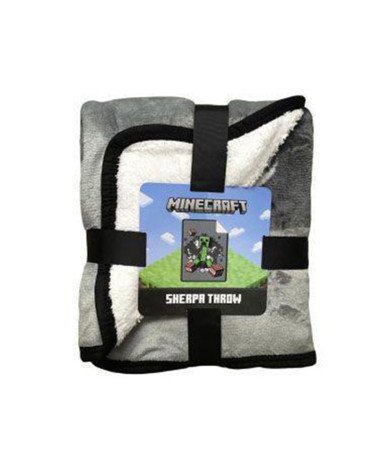 Manta Sedalina Sherpa Minecraft gris