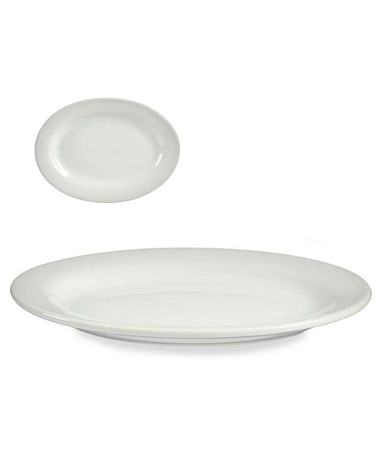 Plato Porcelana Ovalado Clásico para hostelería