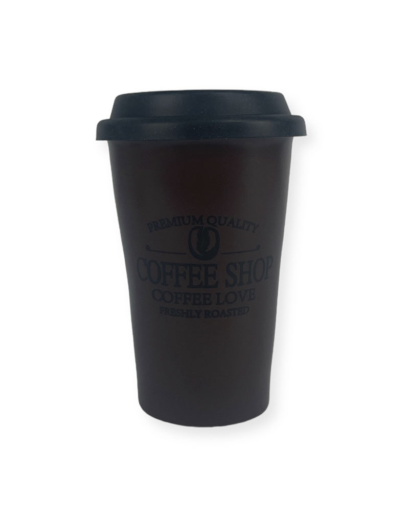Vaso Cerámica Tapa Silicona Juvenil 440 Ml barato