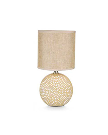 Lámpara Cerámica Puntos beige