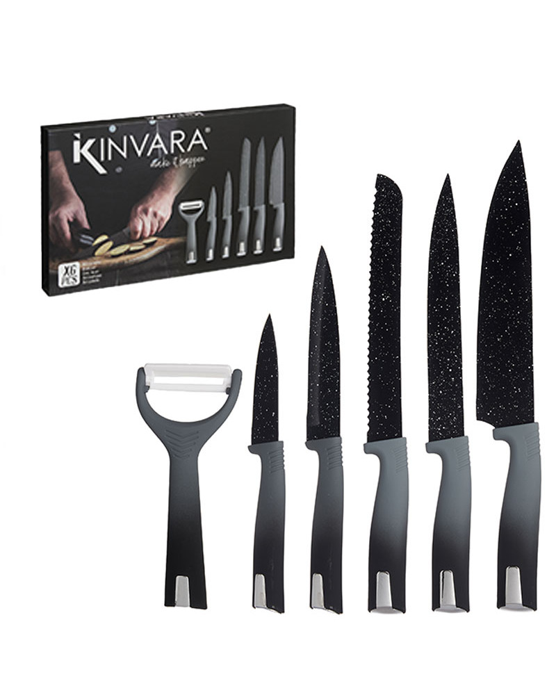 Set 5 Cuchillos + 1 Pelador a precio barato
