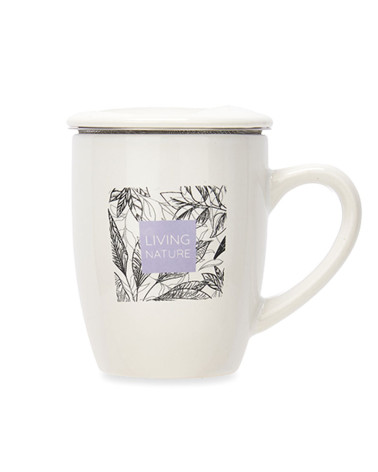 Taza Porcelana Té Nature con Tapa y Filtro a precio barato