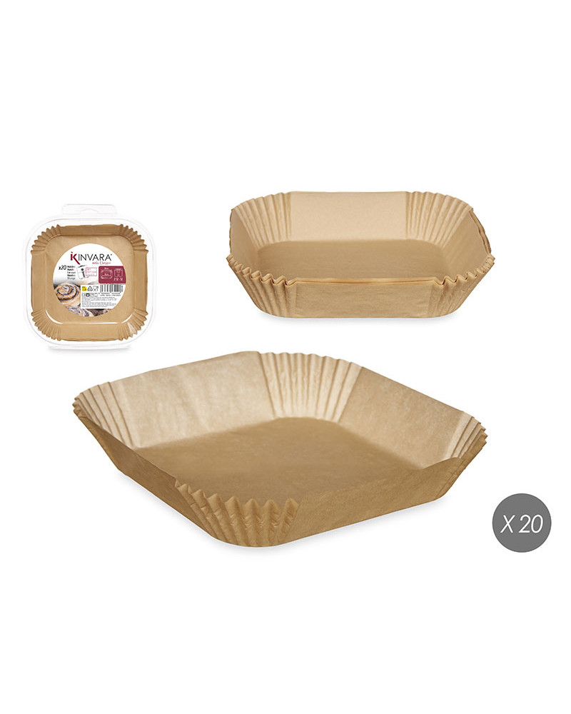 Set 20 Moldes Papel Freidora Aire Hasta 5 Litros a precio barato