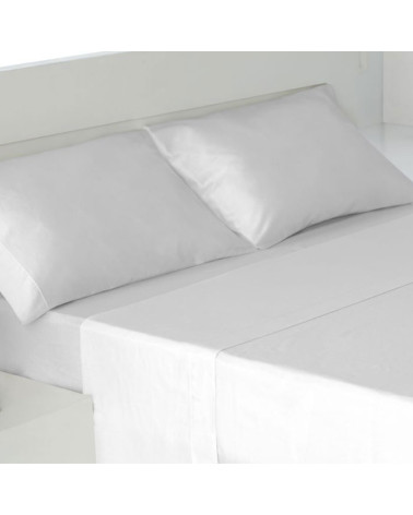 Juego Sábanas 100% algodón 145 Hilos 30 cm blanco