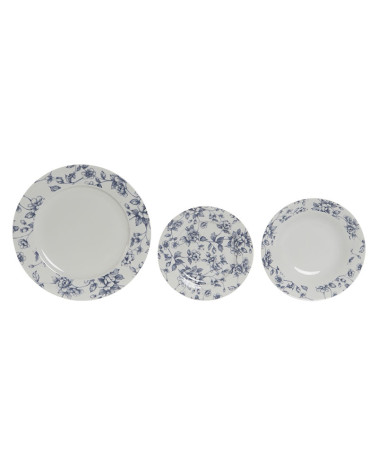 Vajilla Porcelana 18 Piezas Flores a precio barato