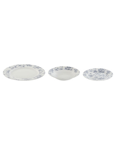 Vajilla Porcelana 18 Piezas Flores a precio barato