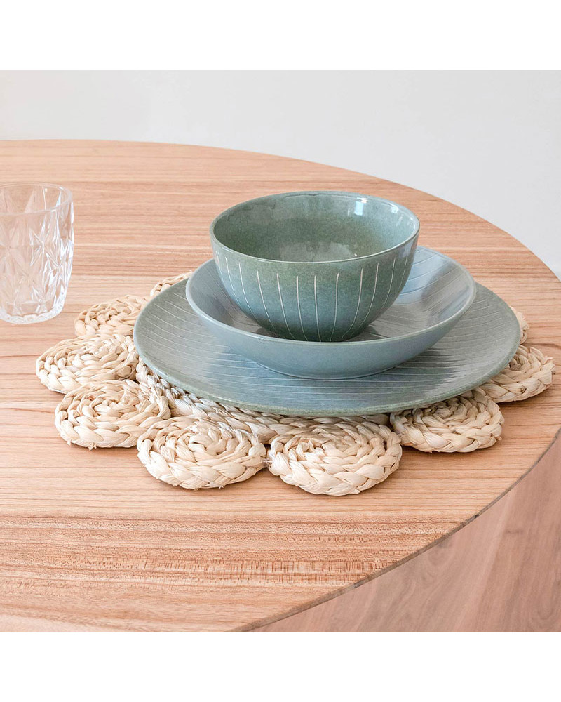 Plato Hondo o bol Gres Relieve Jaén a precio barato
