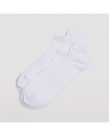 Calcetín Invisible Deportivo Transpirable Pack 3 blanco
