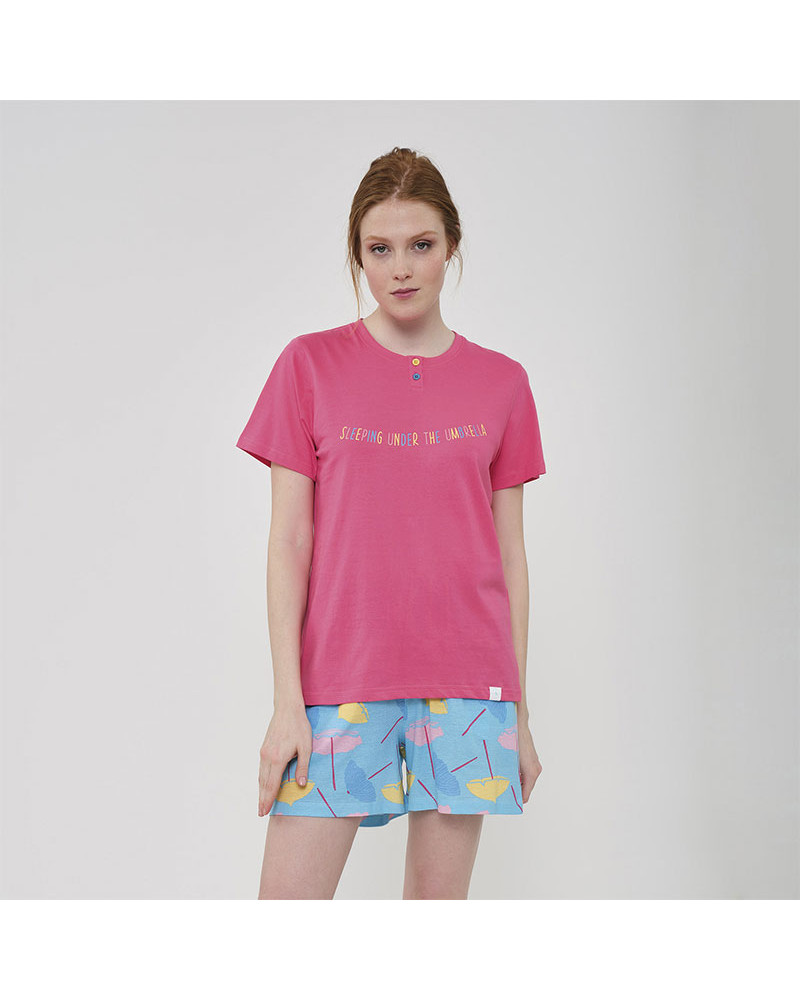 Pijama Mujer Algodón Verano Sombrillas MuyDemi a precio barato
