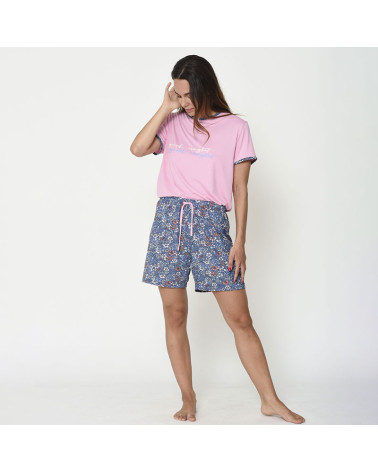 Pijama Verano Mujer Estampado Flores