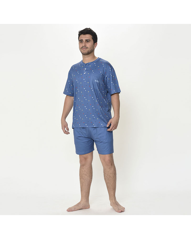 Pijama Verano Caballero Estampado Pájaros al mejor precio