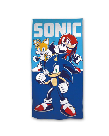 Toalla Playa Microfibra Oficial Sonic