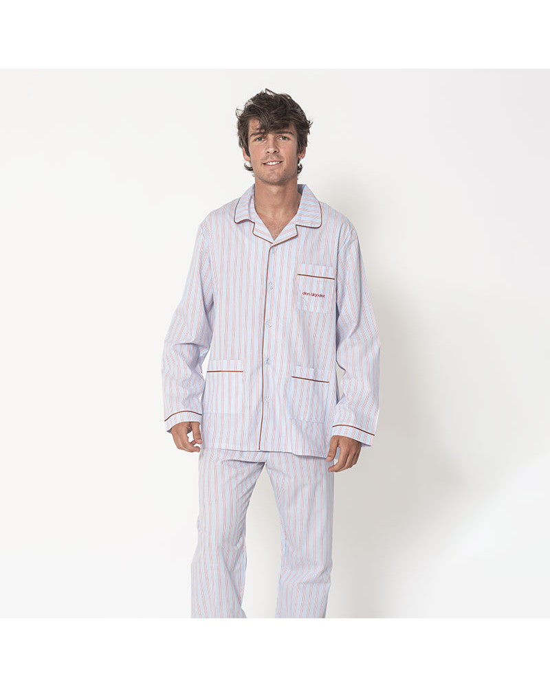 Pijama Tela Caballero Abierto Víctor Don Algodón con la mejor oferta