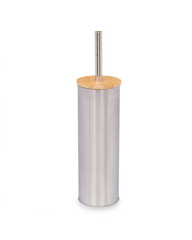 Escobillero Acero Tapa Bambú a precio barato