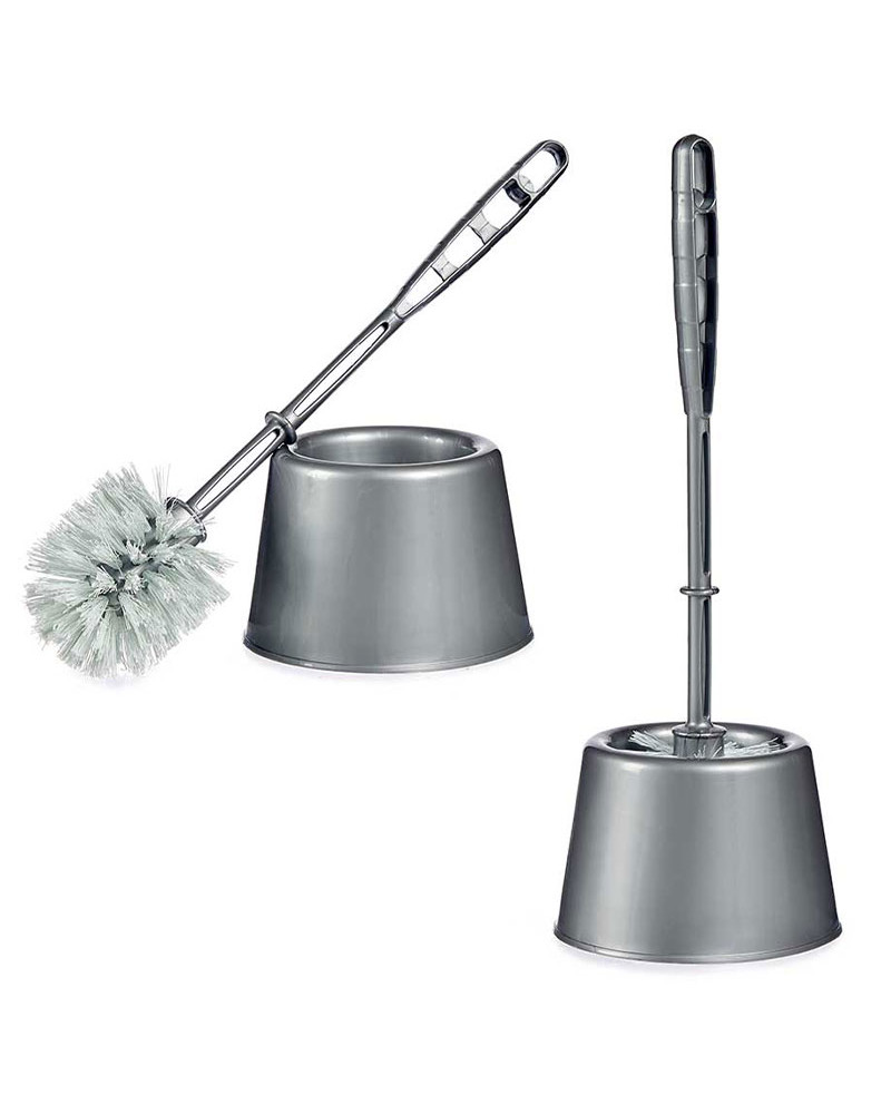 Escobillero Plástico + Escobilla plata