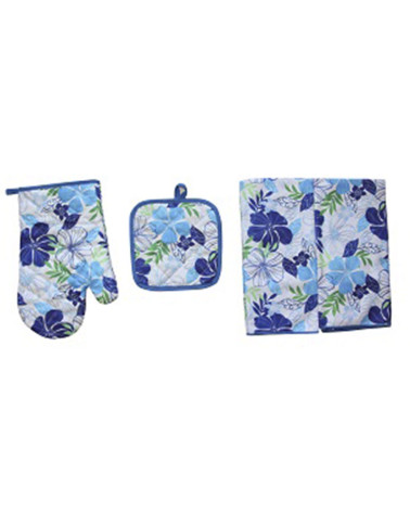Set 4 Piezas Cocina Manopla Paños Agarrador
