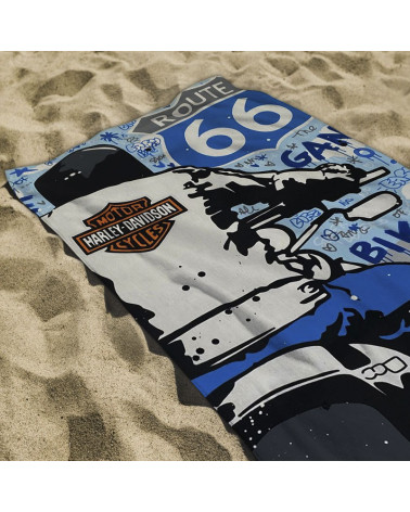 Toalla Playa Grandísima Microfibra Digital Route 66