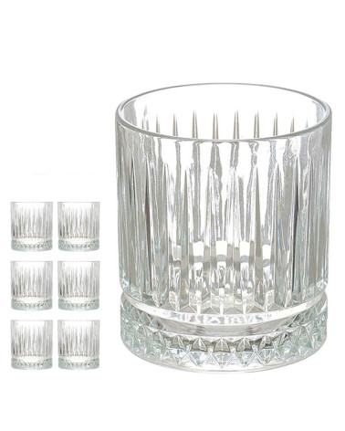 Juego 6 Vasos Whisky Pie Resistente 330 Ml a precio barato