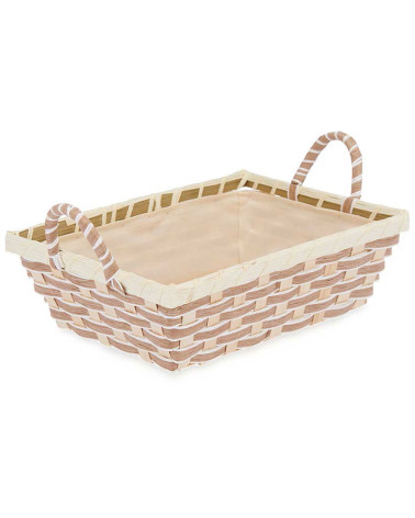 Cesta Pan Rectangular con Asas Trenzado