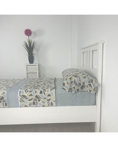 Juego Sábanas Mosaico Invierno 3/4 piezas Coralina 220 gr barato