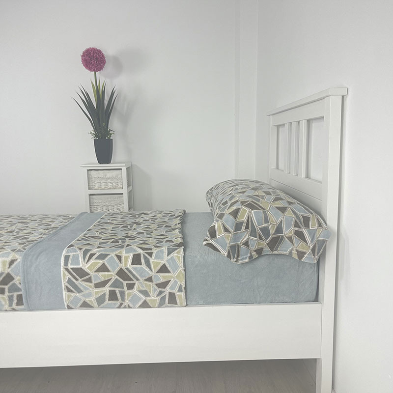 Juego Sábanas Mosaico Invierno 3/4 piezas Coralina 220 gr barato