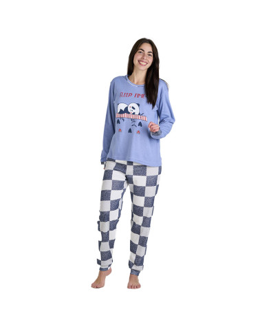 Pijama Invierno Perchado Señora Sleep Time juvenil a precio barato