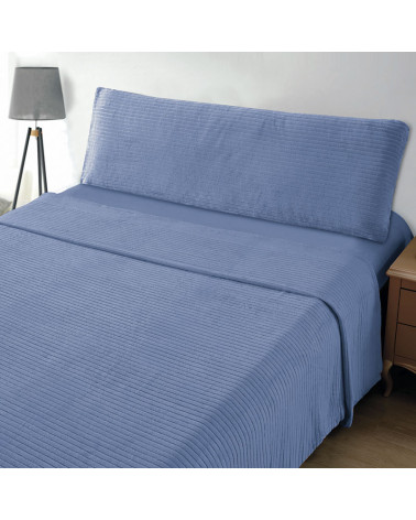 Juego Sábanas Invierno 3/4 Piezas Jacquard 240 gr Microlina Rayas