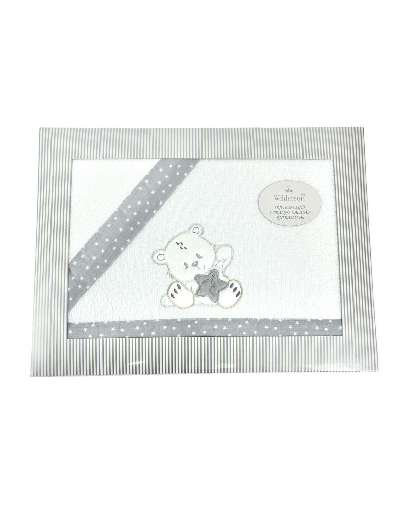 Juego Sábanas Coralina Cuna Osito 240 gr Barato