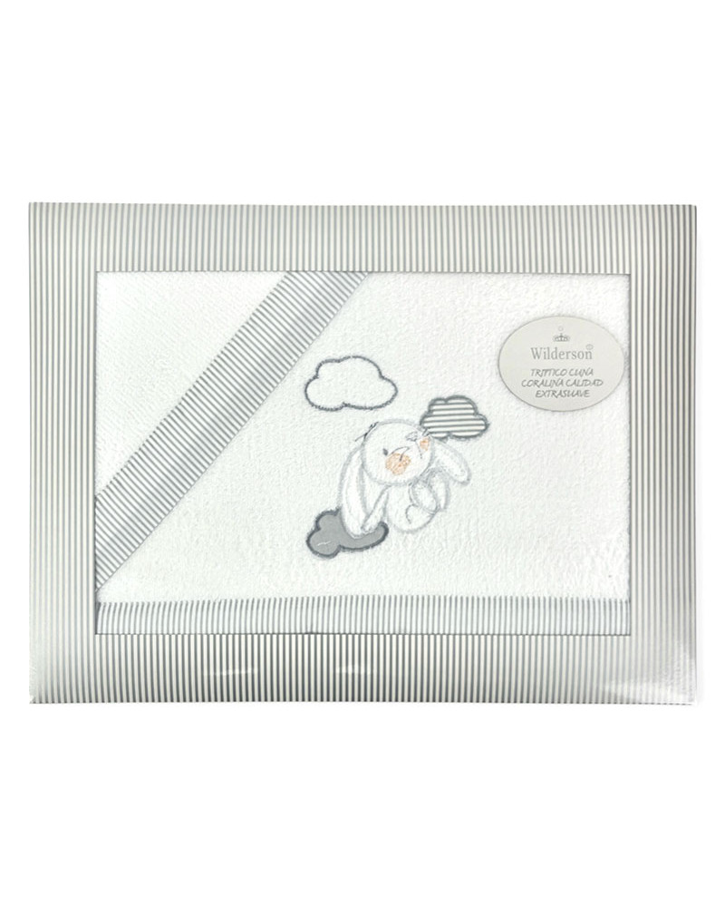 Juego Sábanas Coralina Cuna Conejito 240 gr Barato