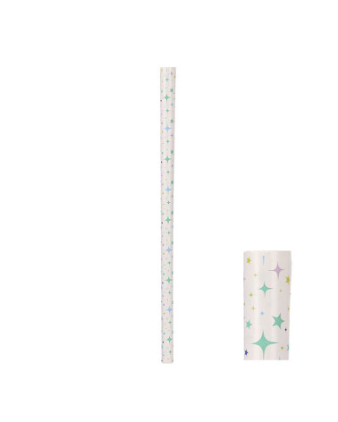 Rollo Papel Regalo Estrellas Colores a precio barato