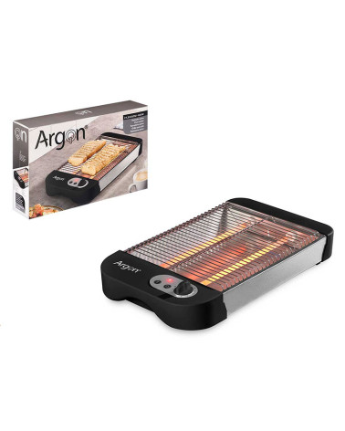 Tostador Plano Barato 600W Con Regulador Negro de Alta calidad Barato