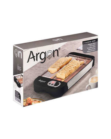 Tostador Plano Barato 600W Con Regulador Negro de Alta calidad Barato