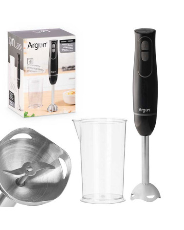 Set 2 Piezas Batidora 100W Vaso 500 Ml Negra Barata de Calidad