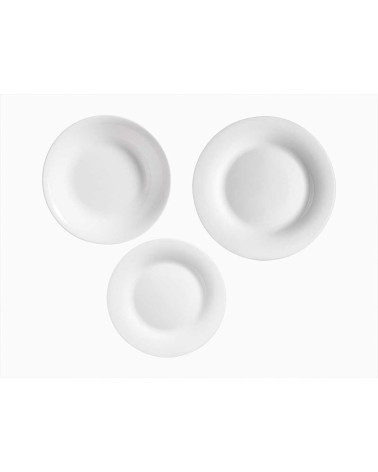 Vajilla 18 Piezas Opal Clásica Lisa a precio barato
