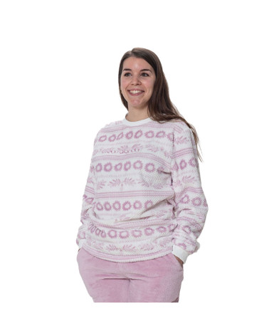 Pijama Invierno Mujer Coralina Rama Don Algodón a precio barato