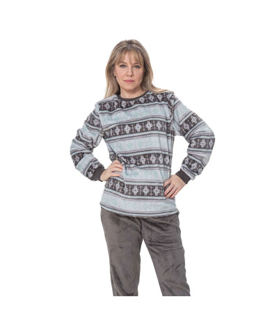Pijama Invierno Mujer Coralina Azteca a precio barato