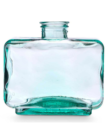 Jarrón Decorativo Vidrio Reciclado Rectangular a precio barato